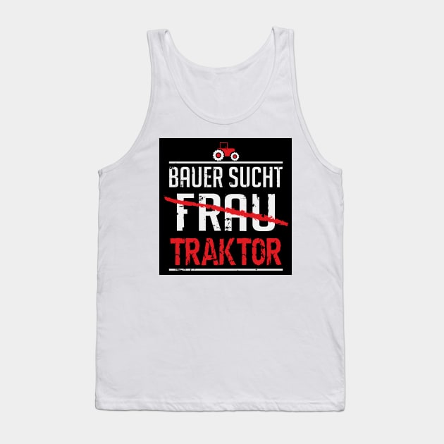 Bauer sucht traktor (black) Tank Top by nektarinchen